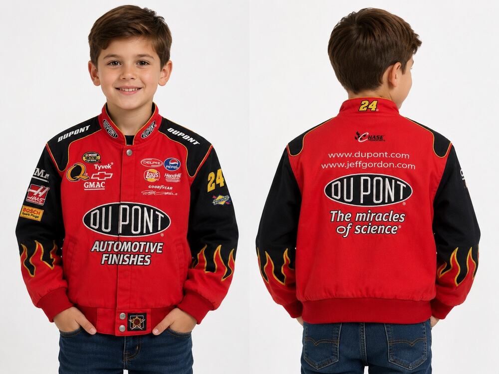 VTG Chase Authentics Jeff Gordon DuPont NASCAR Embroidered racing Boy’s Jacket